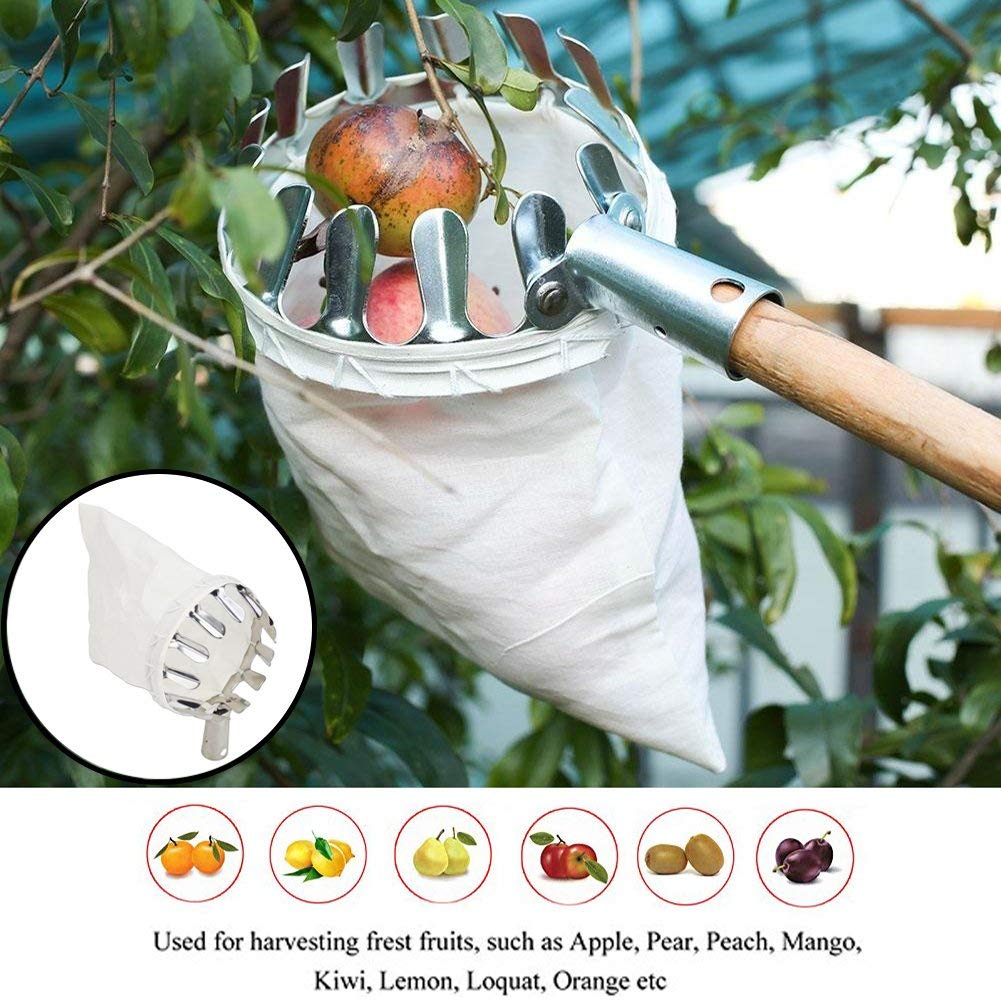 Premium Fruit Picker Basket Tool with Storage Bag